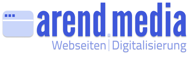arend.media Logo 2025 mit Icon und Sub final